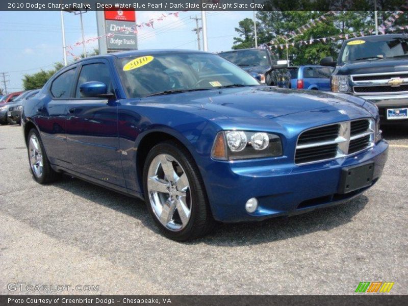 Deep Water Blue Pearl / Dark Slate Gray/Light Slate Gray 2010 Dodge Charger Rallye