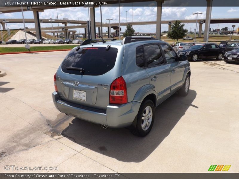 Desert Sage Metallic / Gray 2007 Hyundai Tucson Limited