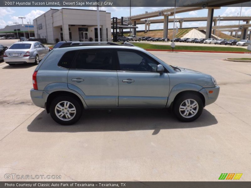 Desert Sage Metallic / Gray 2007 Hyundai Tucson Limited