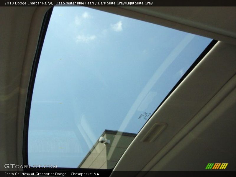 Sunroof of 2010 Charger Rallye