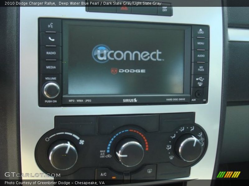 Deep Water Blue Pearl / Dark Slate Gray/Light Slate Gray 2010 Dodge Charger Rallye