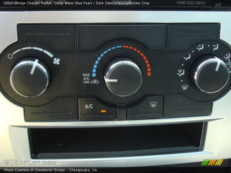 Controls of 2010 Charger Rallye