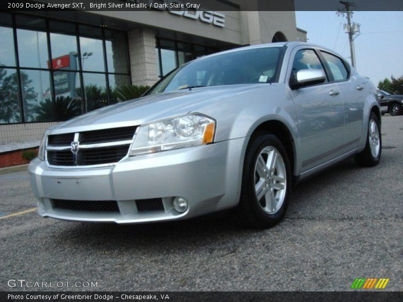 Bright Silver Metallic / Dark Slate Gray 2009 Dodge Avenger SXT