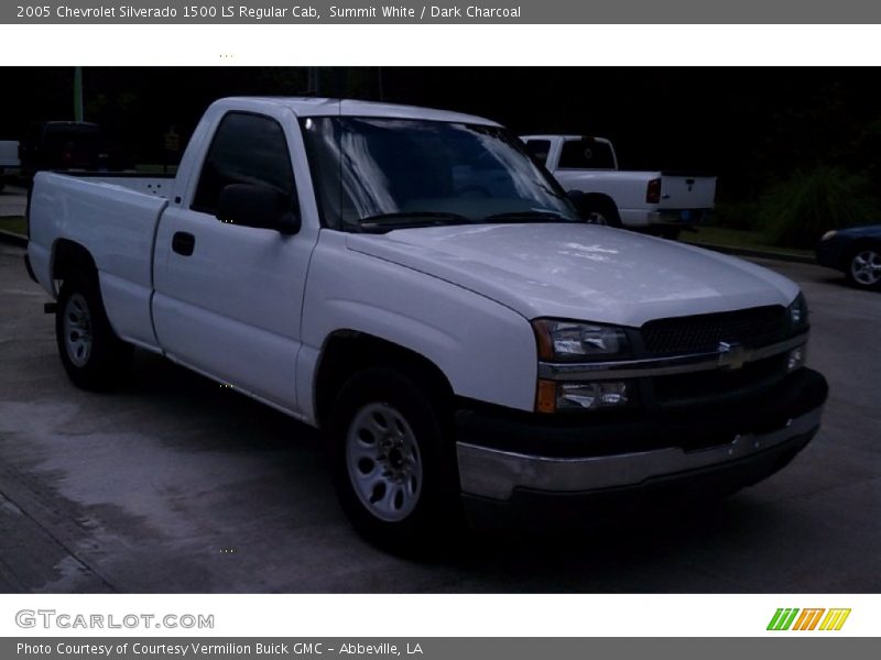 Summit White / Dark Charcoal 2005 Chevrolet Silverado 1500 LS Regular Cab