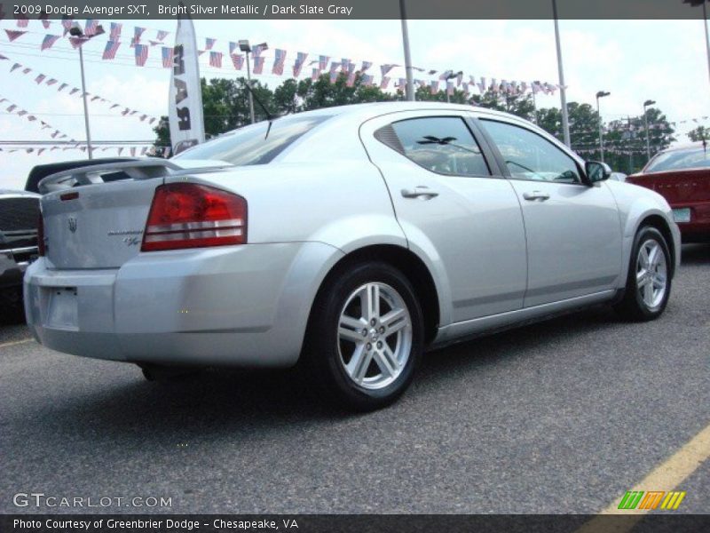 Bright Silver Metallic / Dark Slate Gray 2009 Dodge Avenger SXT