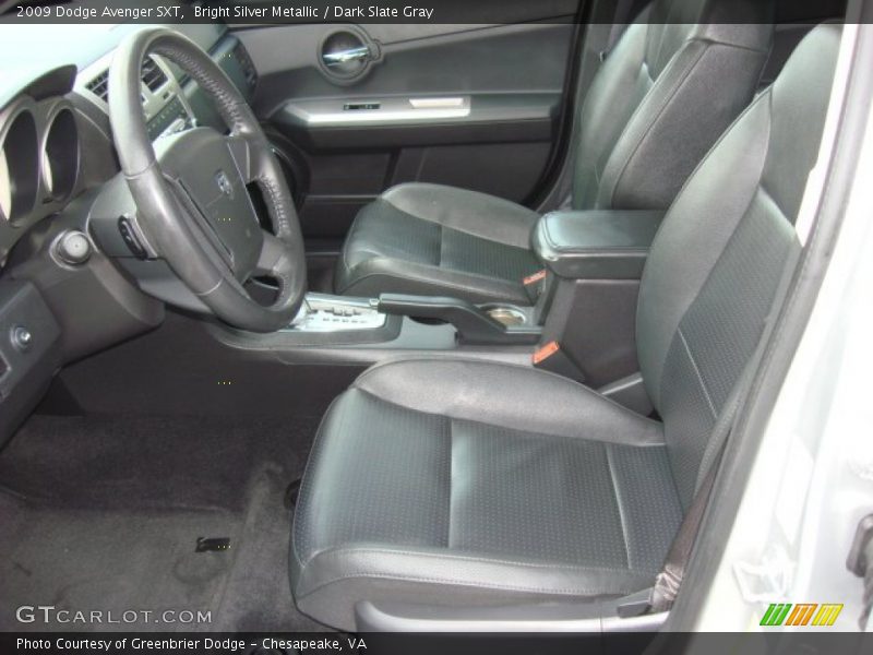 Bright Silver Metallic / Dark Slate Gray 2009 Dodge Avenger SXT