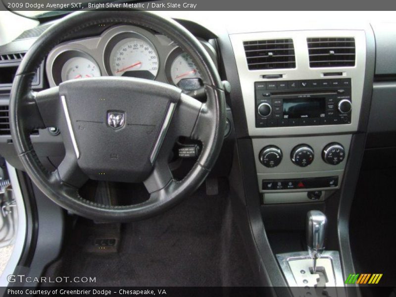 Bright Silver Metallic / Dark Slate Gray 2009 Dodge Avenger SXT