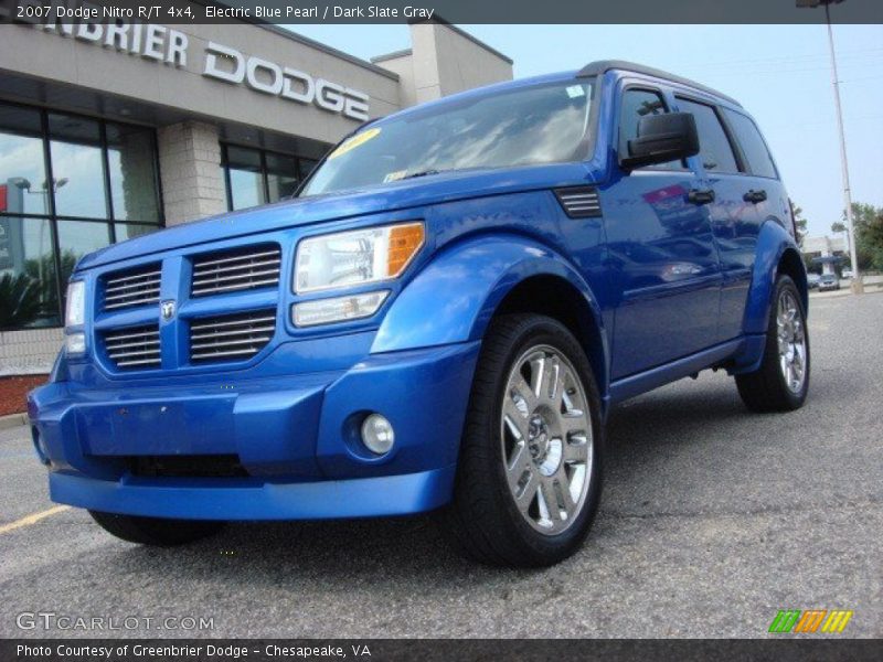 Electric Blue Pearl / Dark Slate Gray 2007 Dodge Nitro R/T 4x4