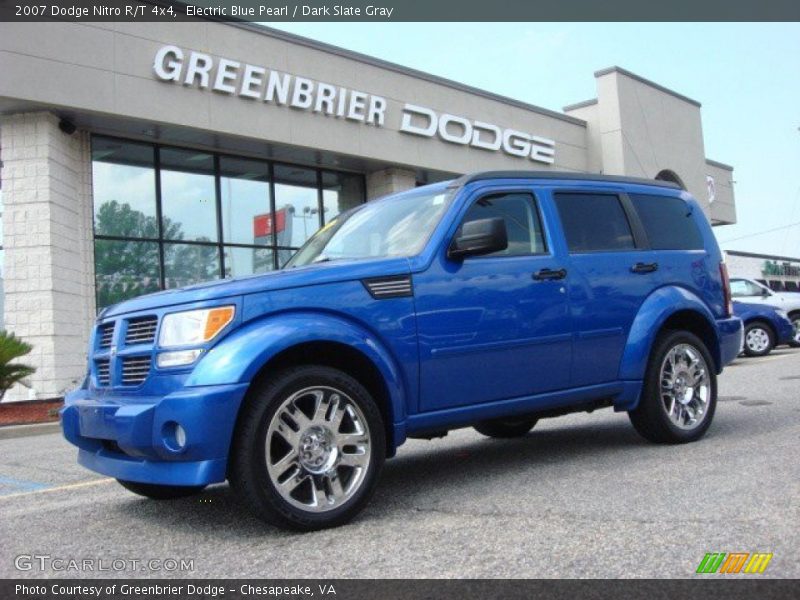 Electric Blue Pearl / Dark Slate Gray 2007 Dodge Nitro R/T 4x4