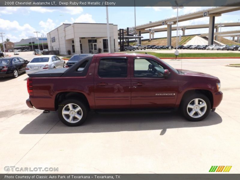 Deep Ruby Red Metallic / Ebony 2008 Chevrolet Avalanche LT