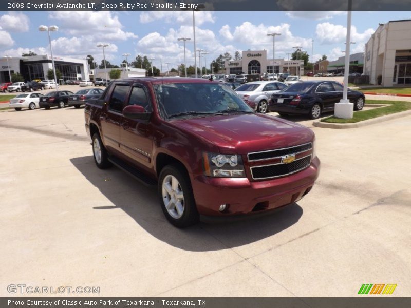 Deep Ruby Red Metallic / Ebony 2008 Chevrolet Avalanche LT