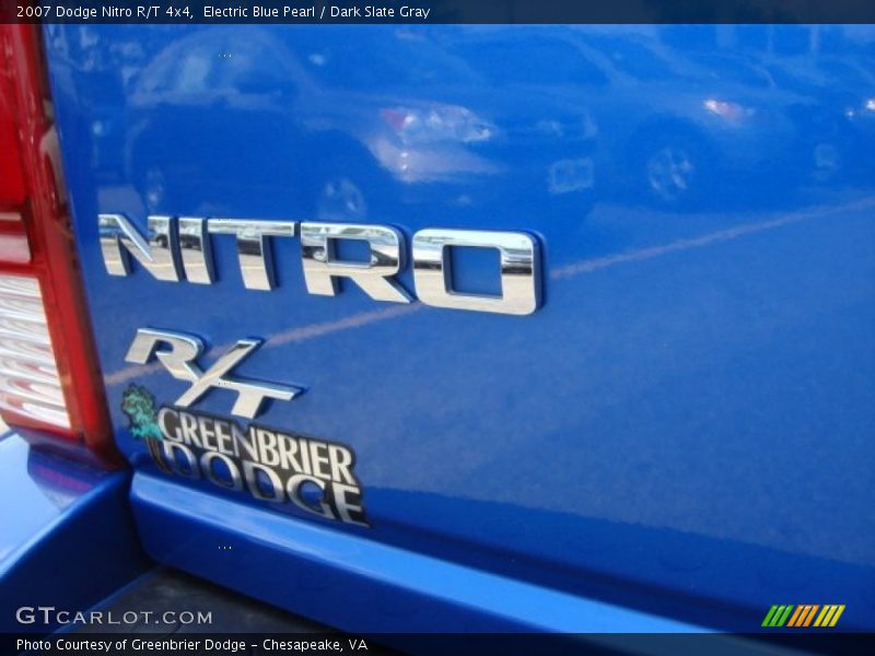 Electric Blue Pearl / Dark Slate Gray 2007 Dodge Nitro R/T 4x4