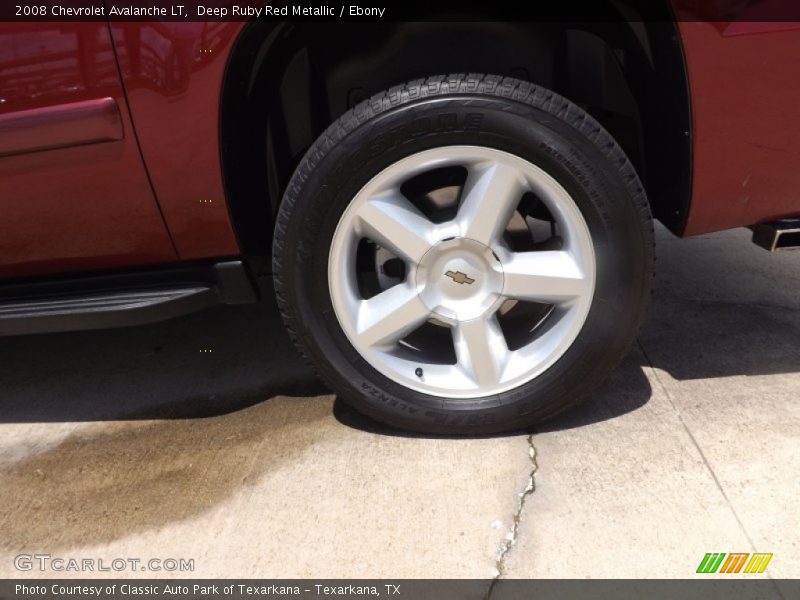 Deep Ruby Red Metallic / Ebony 2008 Chevrolet Avalanche LT