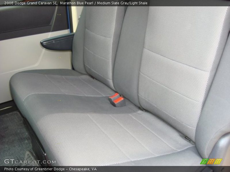 Marathon Blue Pearl / Medium Slate Gray/Light Shale 2008 Dodge Grand Caravan SE
