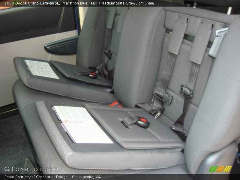 Marathon Blue Pearl / Medium Slate Gray/Light Shale 2008 Dodge Grand Caravan SE
