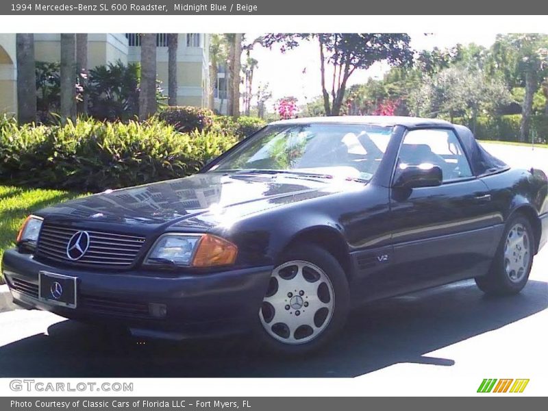 Midnight Blue / Beige 1994 Mercedes-Benz SL 600 Roadster