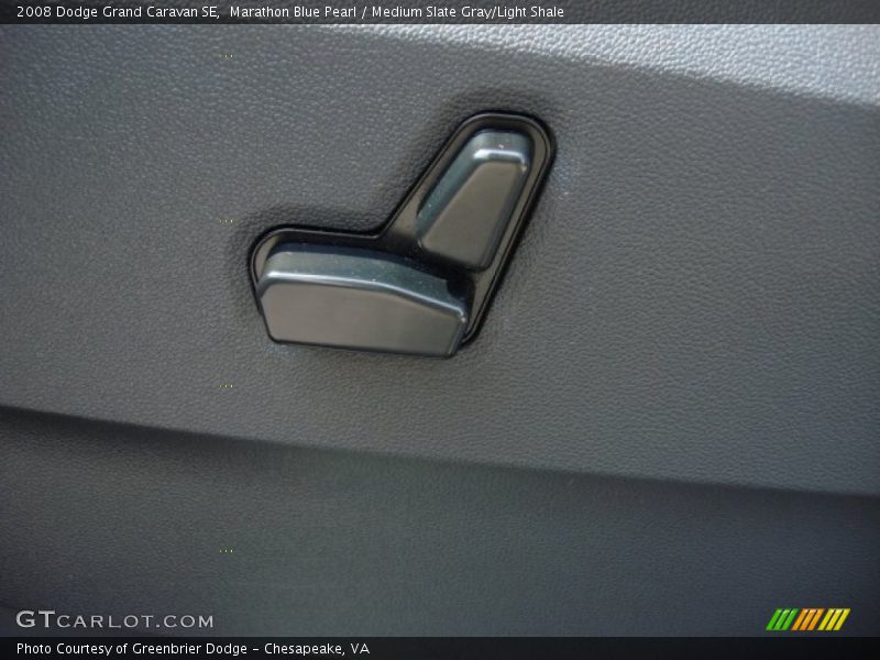 Marathon Blue Pearl / Medium Slate Gray/Light Shale 2008 Dodge Grand Caravan SE