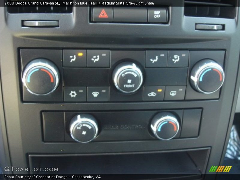 Marathon Blue Pearl / Medium Slate Gray/Light Shale 2008 Dodge Grand Caravan SE