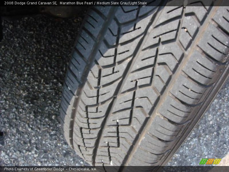 Marathon Blue Pearl / Medium Slate Gray/Light Shale 2008 Dodge Grand Caravan SE