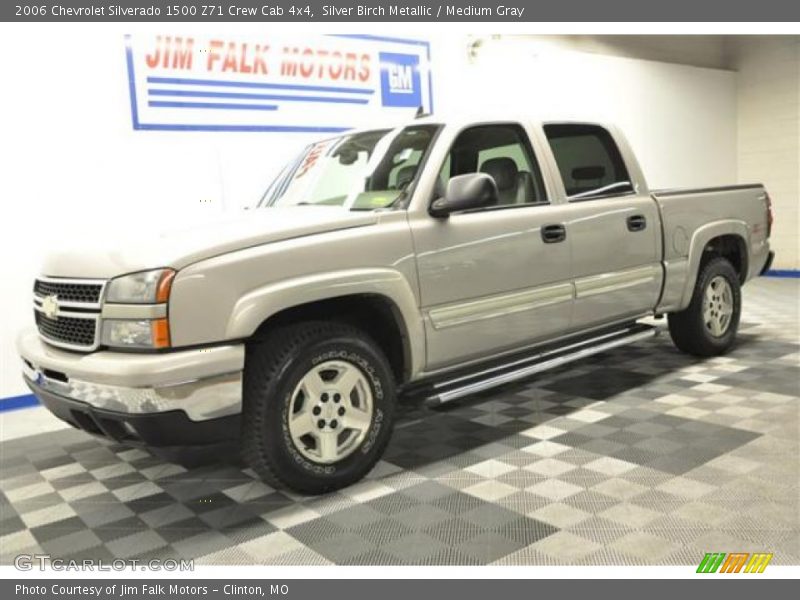 Silver Birch Metallic / Medium Gray 2006 Chevrolet Silverado 1500 Z71 Crew Cab 4x4
