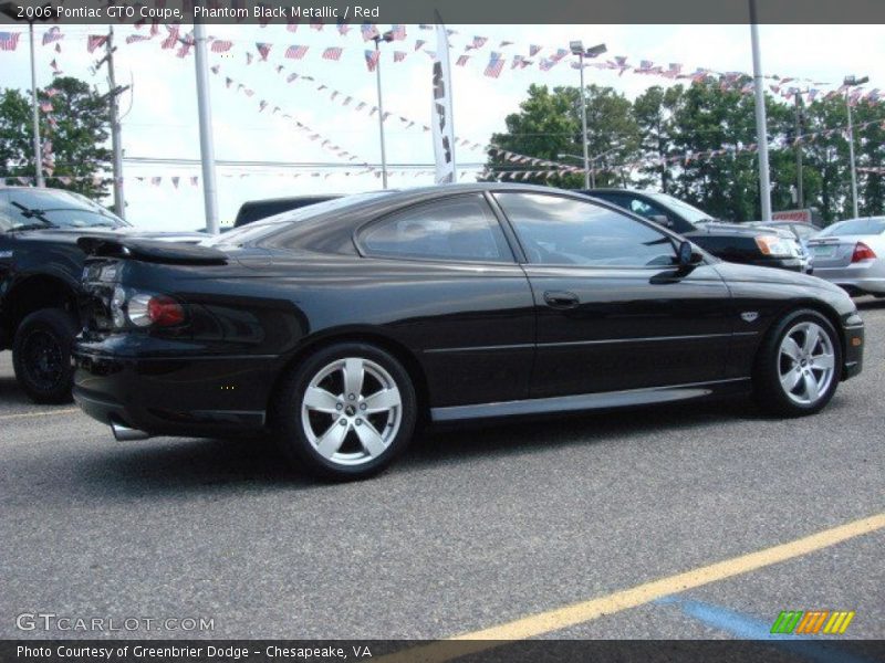 Phantom Black Metallic / Red 2006 Pontiac GTO Coupe