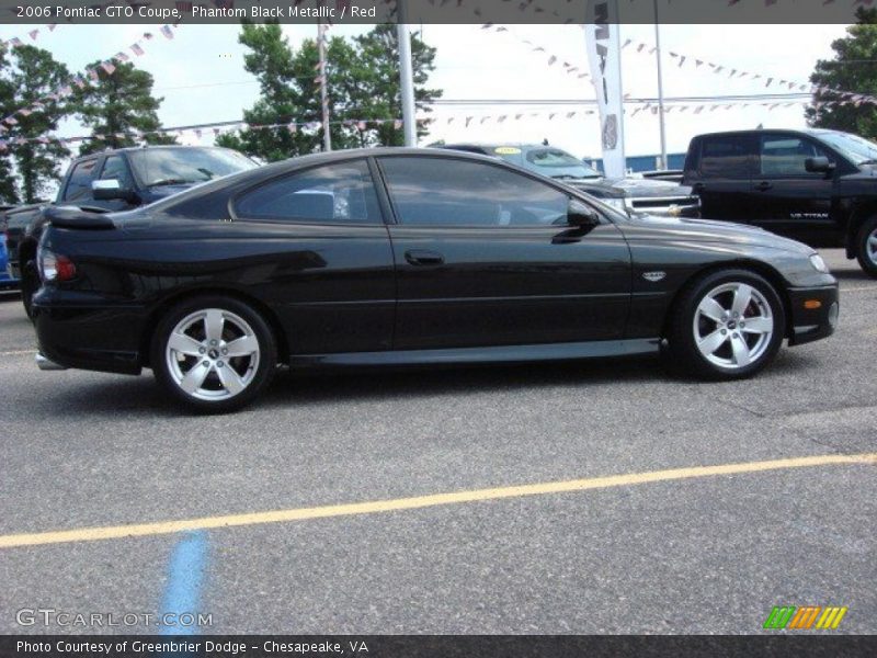 Phantom Black Metallic / Red 2006 Pontiac GTO Coupe