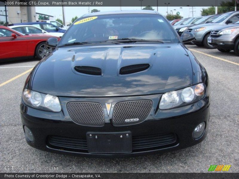 Phantom Black Metallic / Red 2006 Pontiac GTO Coupe