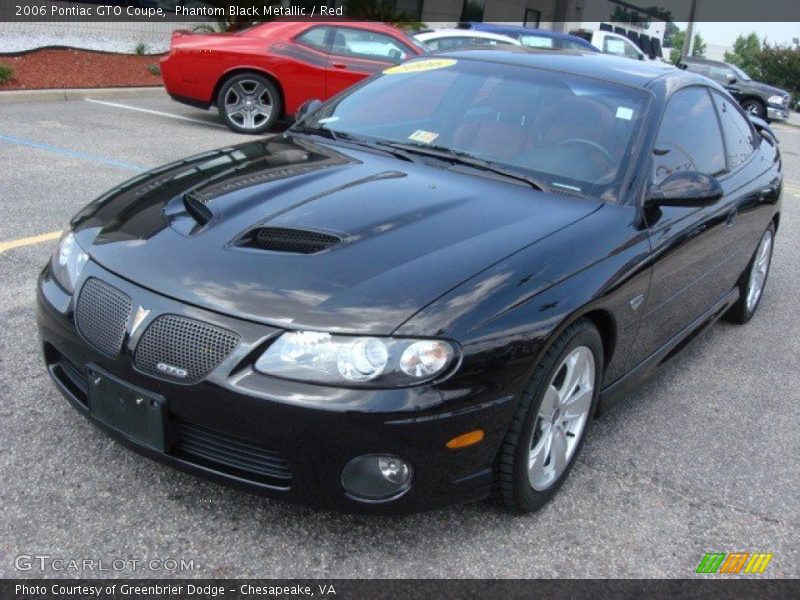 Phantom Black Metallic / Red 2006 Pontiac GTO Coupe