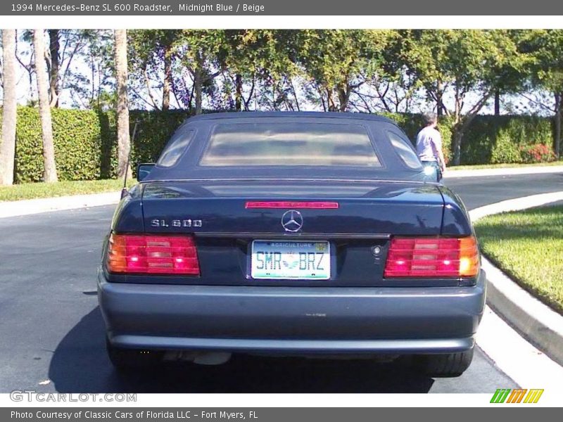 Midnight Blue / Beige 1994 Mercedes-Benz SL 600 Roadster