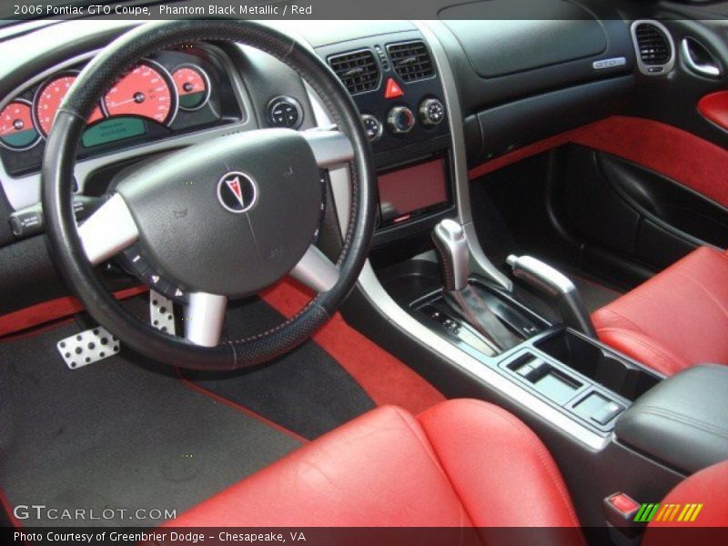 Phantom Black Metallic / Red 2006 Pontiac GTO Coupe