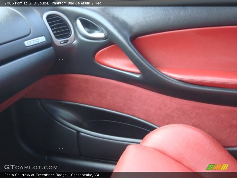 Phantom Black Metallic / Red 2006 Pontiac GTO Coupe