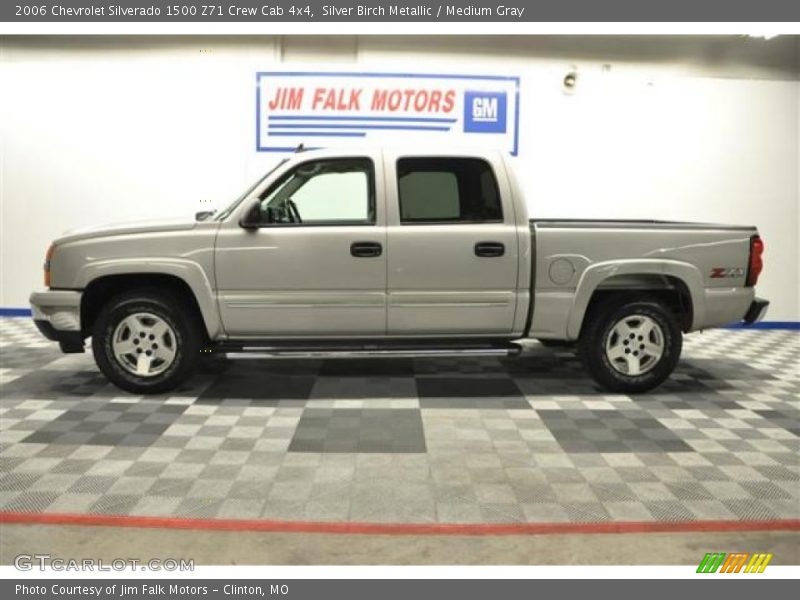 Silver Birch Metallic / Medium Gray 2006 Chevrolet Silverado 1500 Z71 Crew Cab 4x4