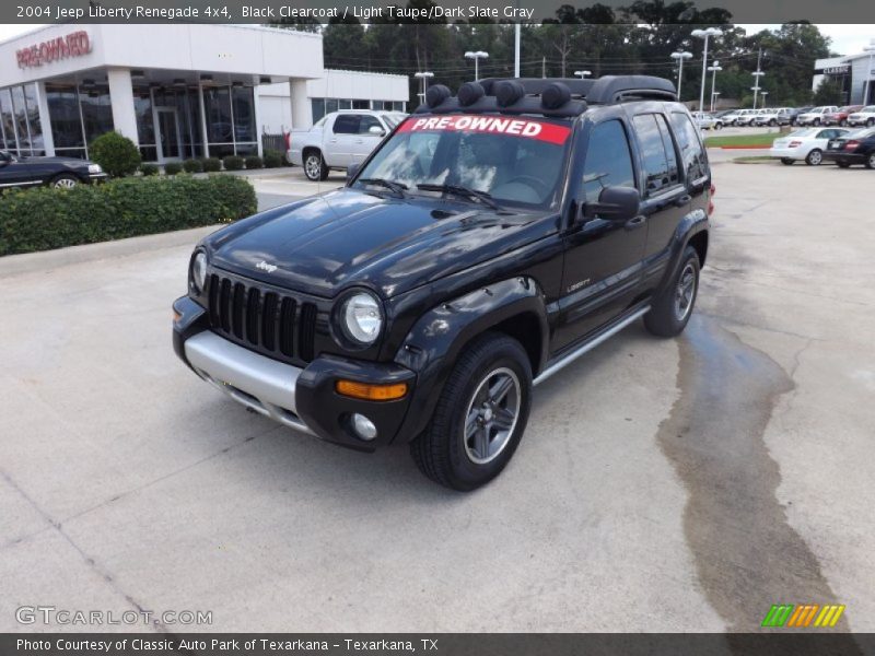 Black Clearcoat / Light Taupe/Dark Slate Gray 2004 Jeep Liberty Renegade 4x4