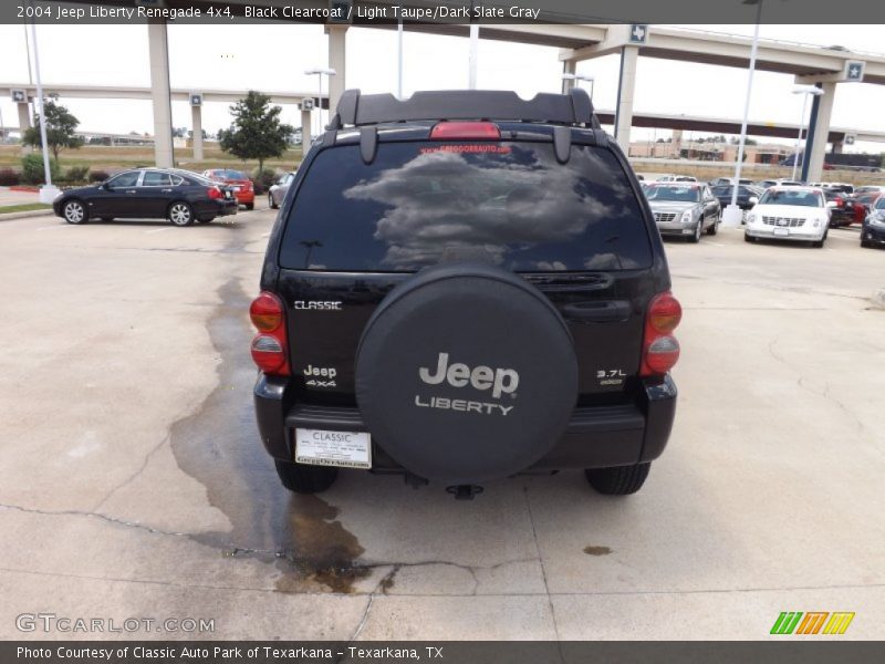 Black Clearcoat / Light Taupe/Dark Slate Gray 2004 Jeep Liberty Renegade 4x4