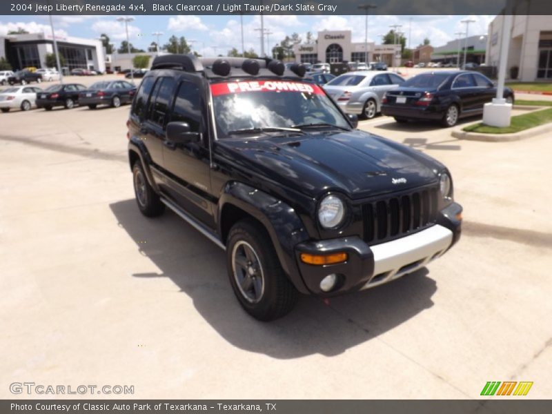 Black Clearcoat / Light Taupe/Dark Slate Gray 2004 Jeep Liberty Renegade 4x4