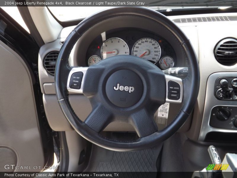 Black Clearcoat / Light Taupe/Dark Slate Gray 2004 Jeep Liberty Renegade 4x4