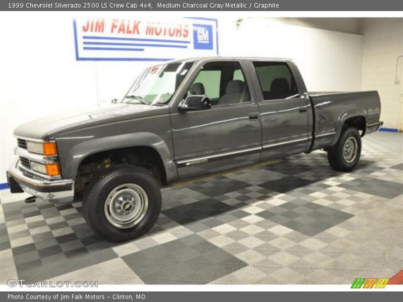Medium Charcoal Gray Metallic / Graphite 1999 Chevrolet Silverado 2500 LS Crew Cab 4x4