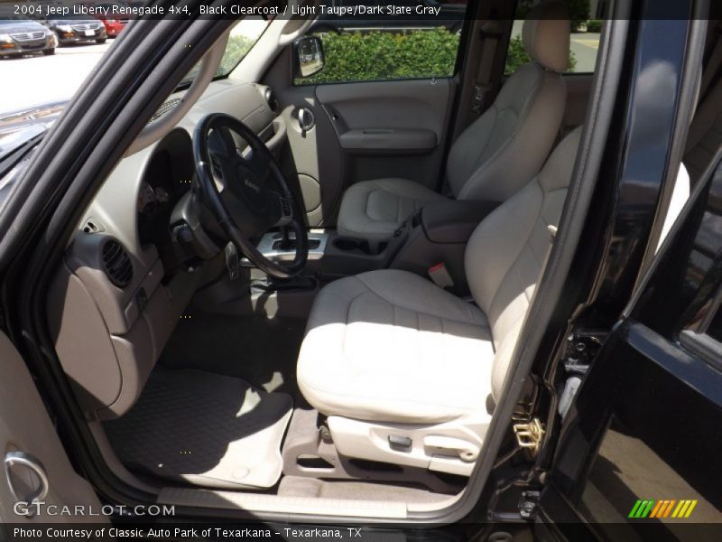 Black Clearcoat / Light Taupe/Dark Slate Gray 2004 Jeep Liberty Renegade 4x4
