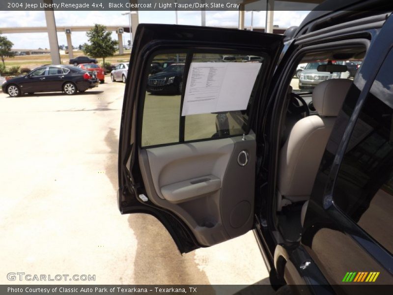Black Clearcoat / Light Taupe/Dark Slate Gray 2004 Jeep Liberty Renegade 4x4