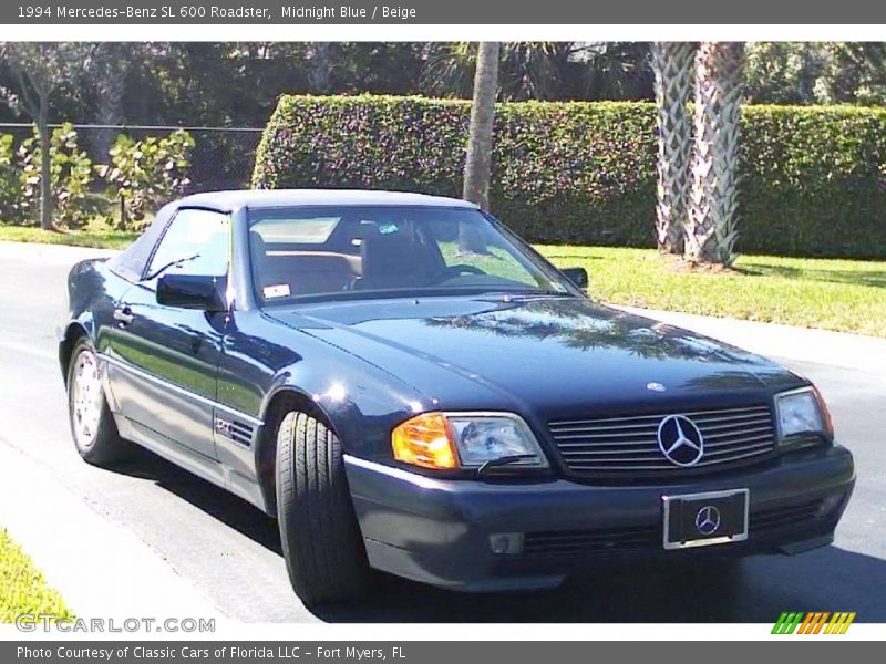 Midnight Blue / Beige 1994 Mercedes-Benz SL 600 Roadster