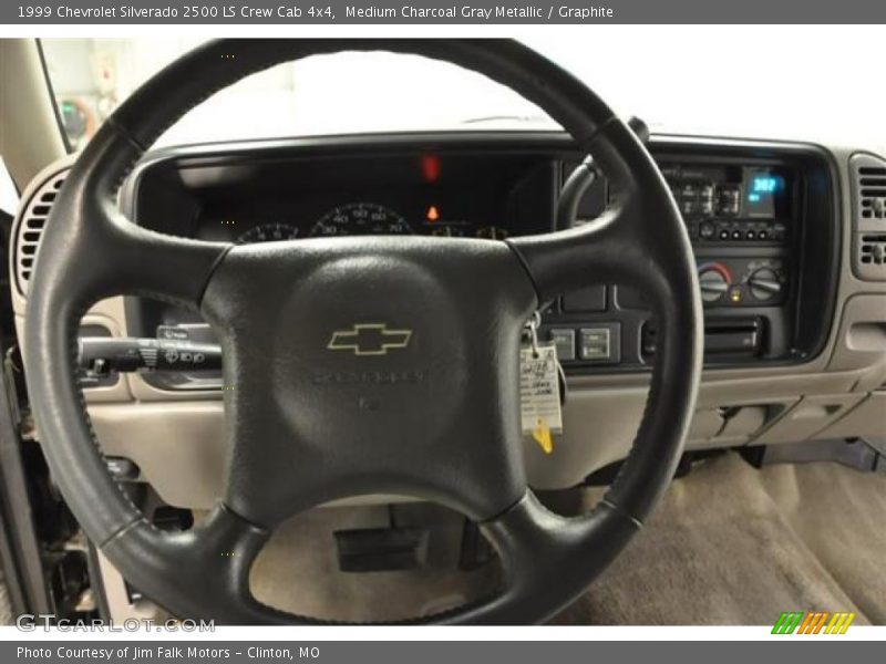 Medium Charcoal Gray Metallic / Graphite 1999 Chevrolet Silverado 2500 LS Crew Cab 4x4