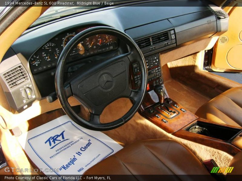 Midnight Blue / Beige 1994 Mercedes-Benz SL 600 Roadster