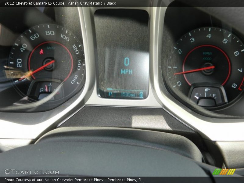 Ashen Gray Metallic / Black 2012 Chevrolet Camaro LS Coupe