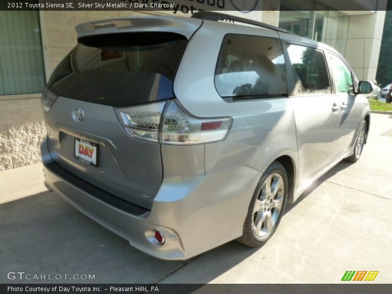Silver Sky Metallic / Dark Charcoal 2012 Toyota Sienna SE