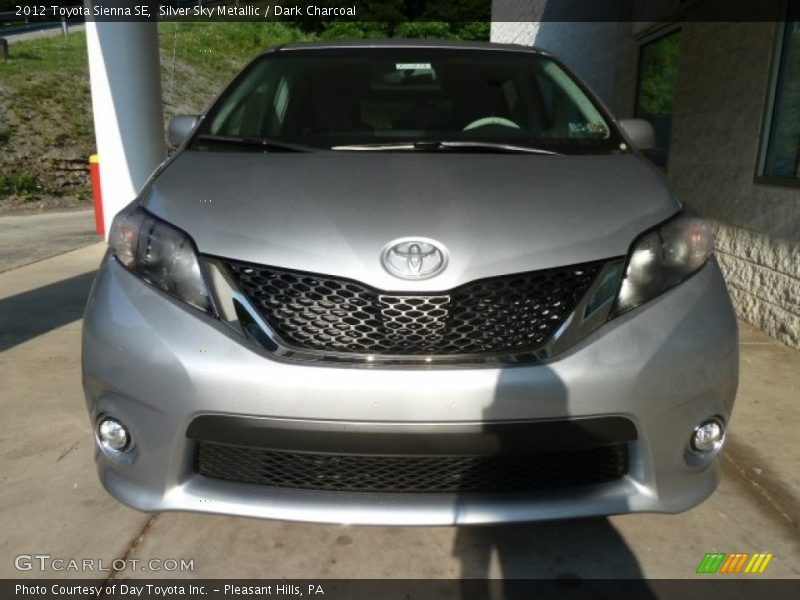 Silver Sky Metallic / Dark Charcoal 2012 Toyota Sienna SE