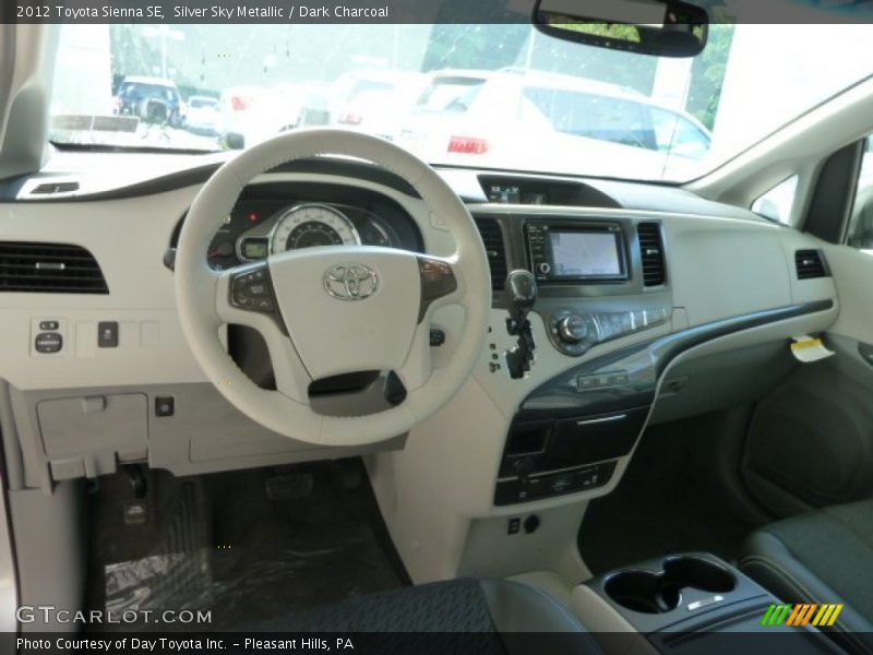Silver Sky Metallic / Dark Charcoal 2012 Toyota Sienna SE