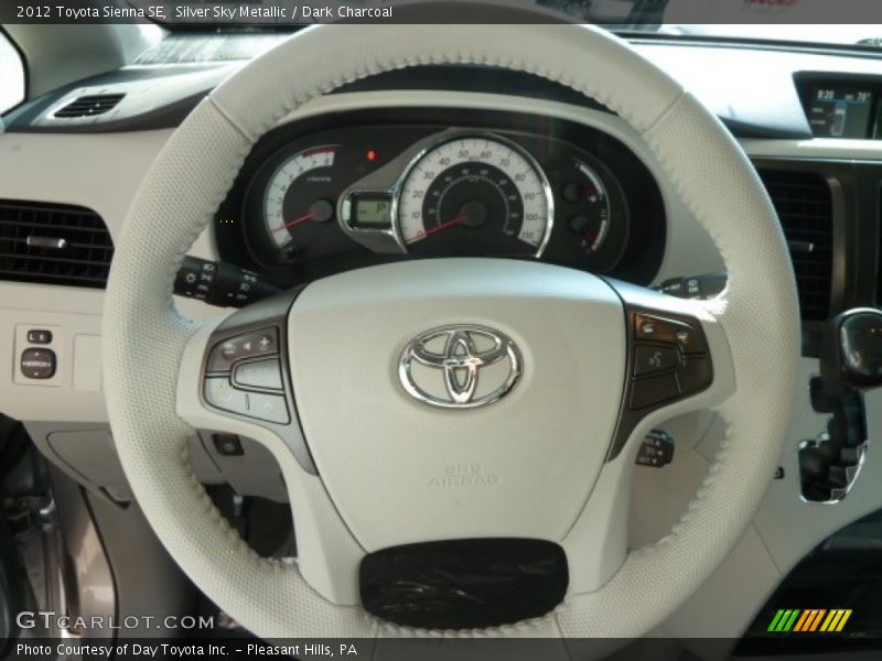 Silver Sky Metallic / Dark Charcoal 2012 Toyota Sienna SE