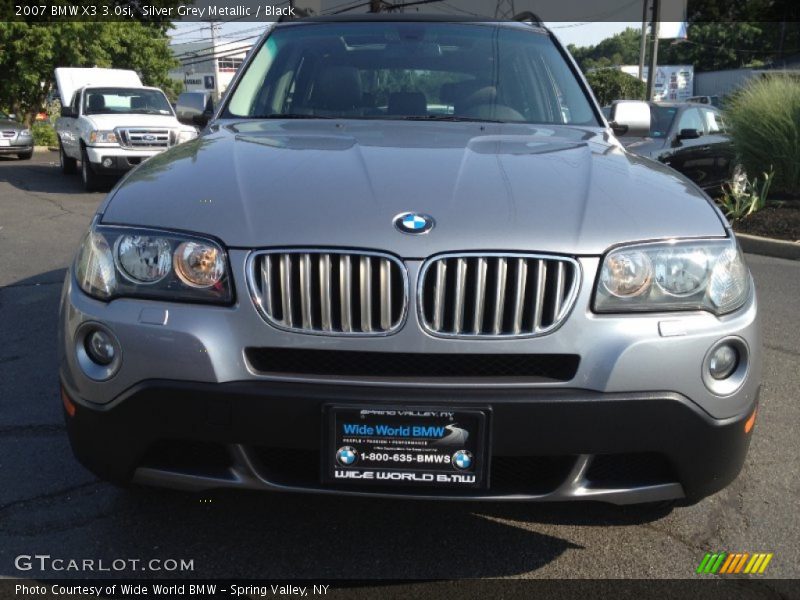 Silver Grey Metallic / Black 2007 BMW X3 3.0si
