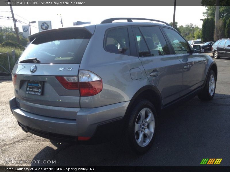 Silver Grey Metallic / Black 2007 BMW X3 3.0si