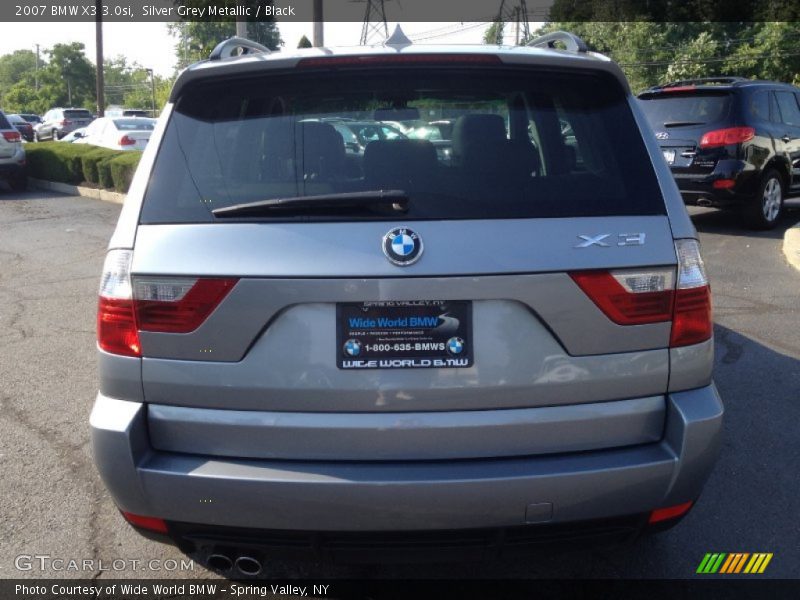 Silver Grey Metallic / Black 2007 BMW X3 3.0si